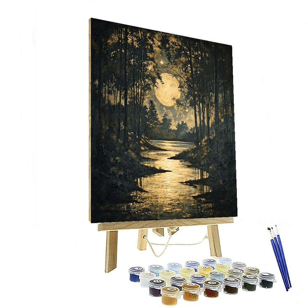 James McNeill Whistler Inspired Ethereal Nocturne  Paint By Color