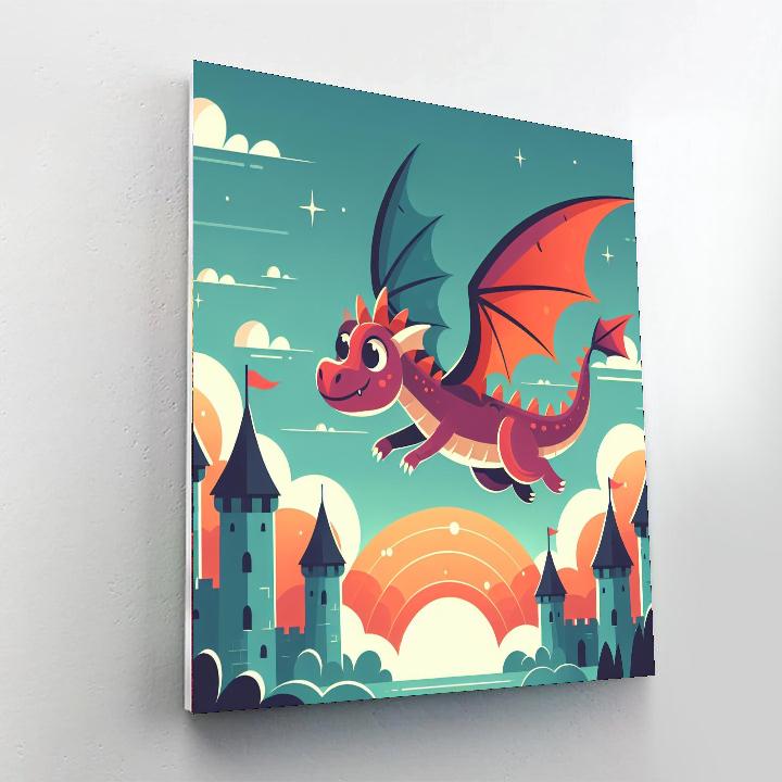 Colorful Dragon Tale Numbered Painting Kits