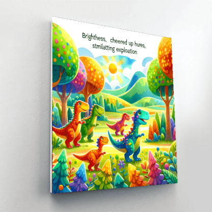 Daring Dino Race Paint By Numbers Kits