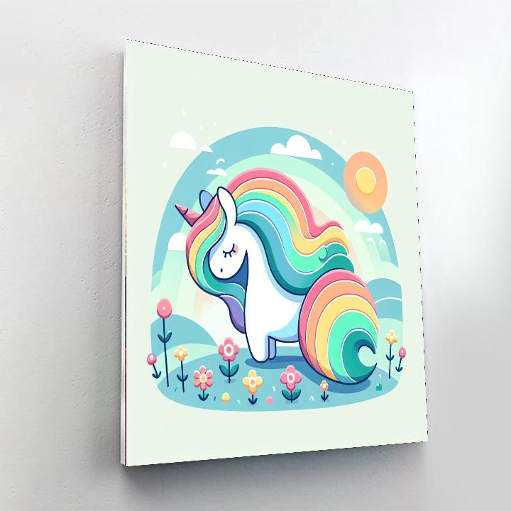 Magic Unicorn Land Paint By Numbers