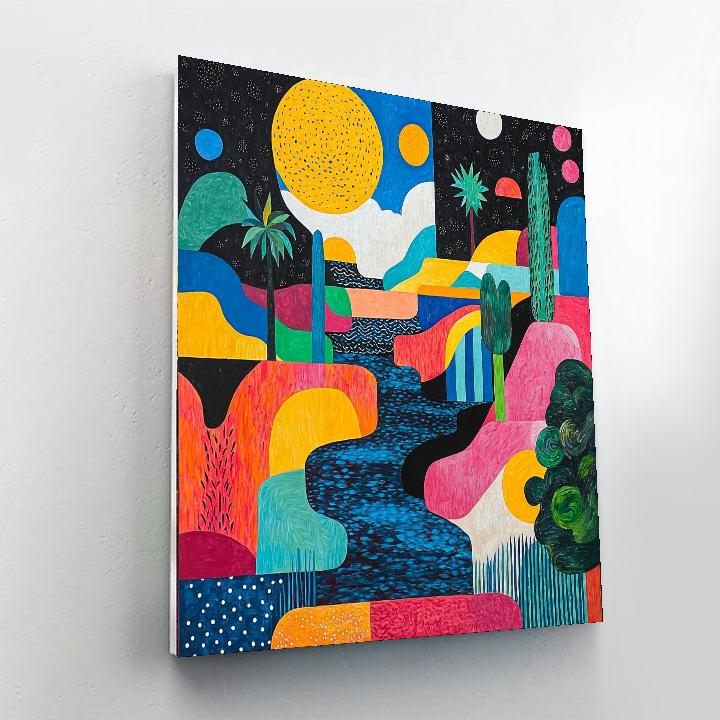 Joan Miró Inspired Mystic Abstractions  Painting Number Kit