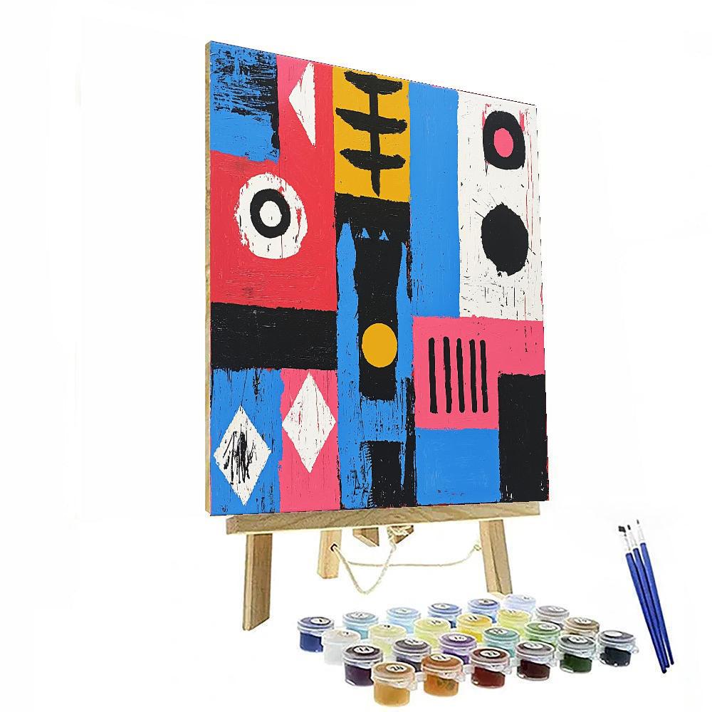Jean-Michel Basquiat Inspired Resonance Of Culture  Paint By Numbers Kits