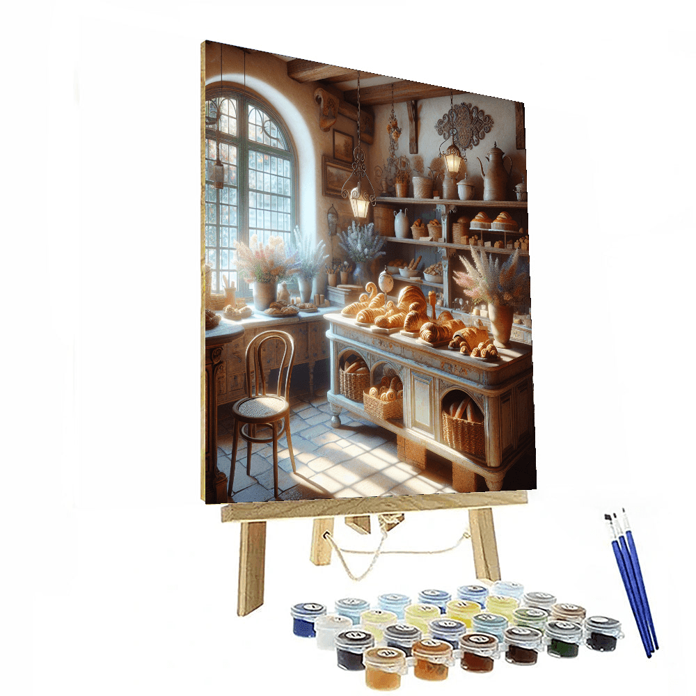 Charming Rustic Bakery Painting Number Kit
