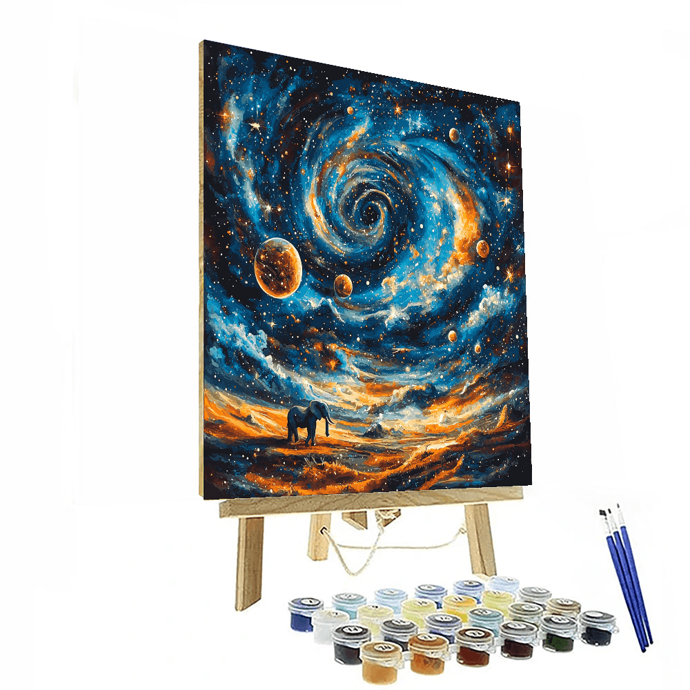 Salvador Dali Inspired Surreal Cosmic Dreams  Paint By Numbers Kits