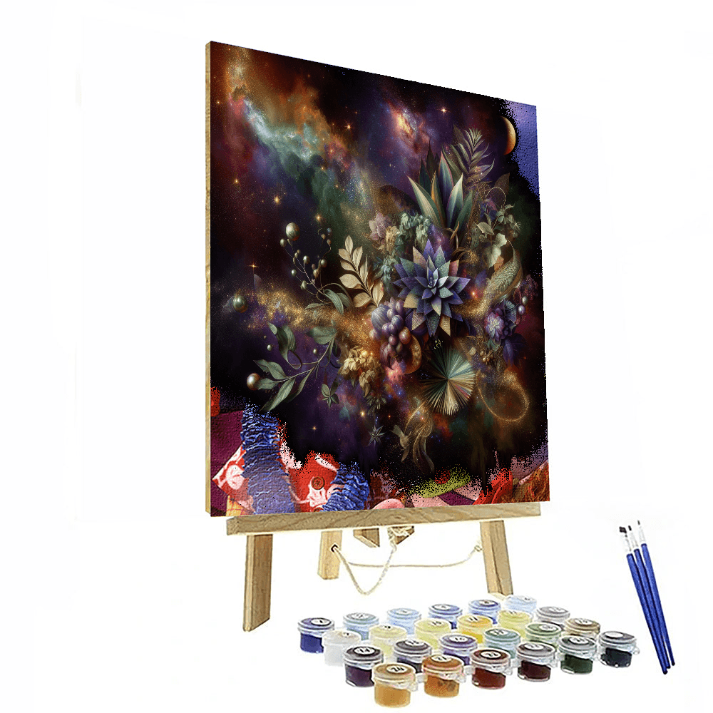 Galactic Garden Wall Accent Numbered Painting Kits