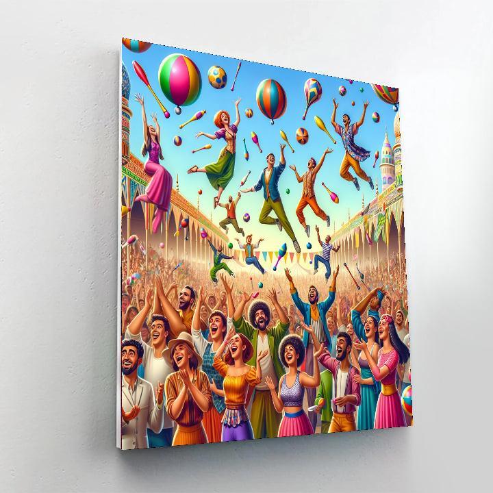 Juggling Festival Painting By Numbers Kit