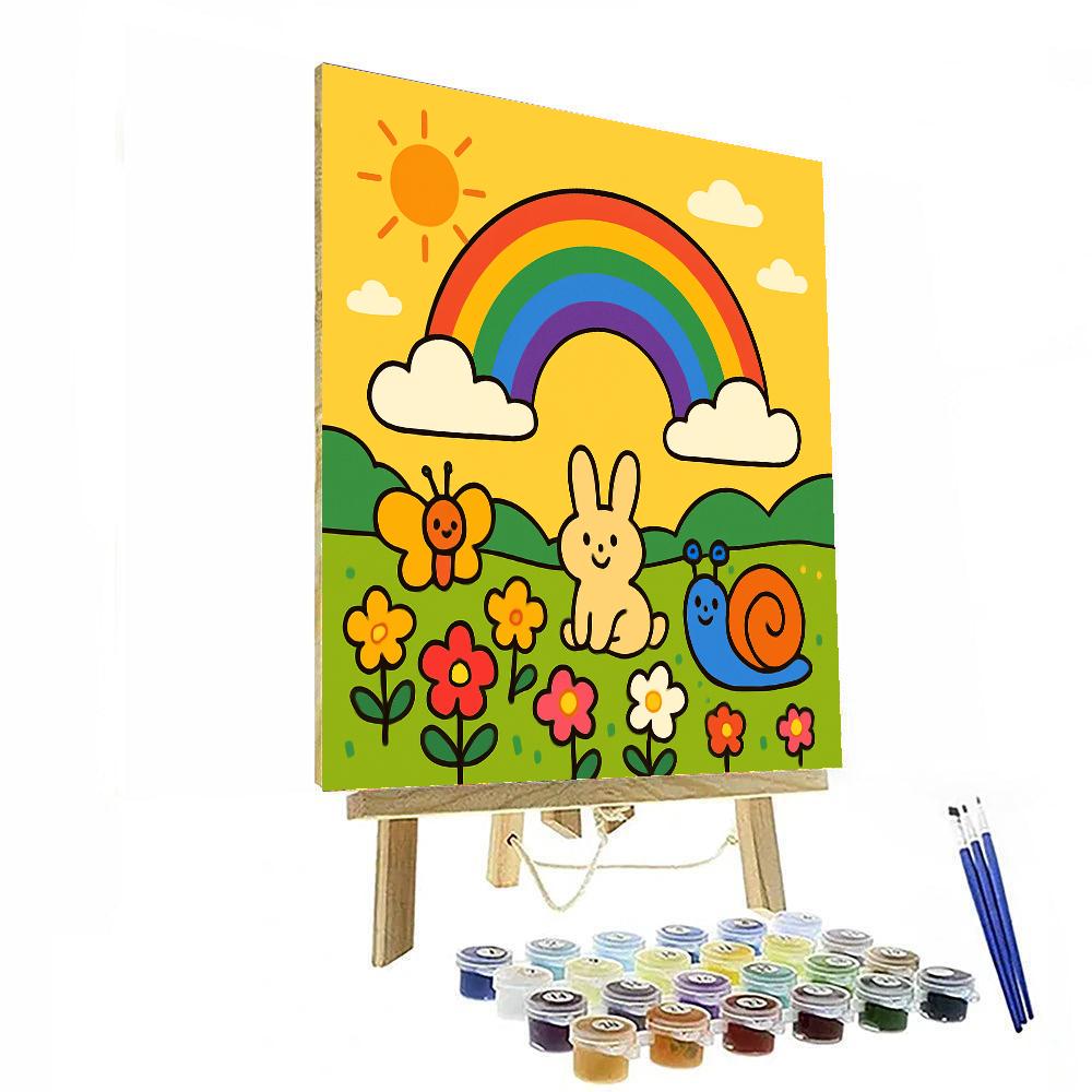 Magical Rainbow Valley Paint By Number