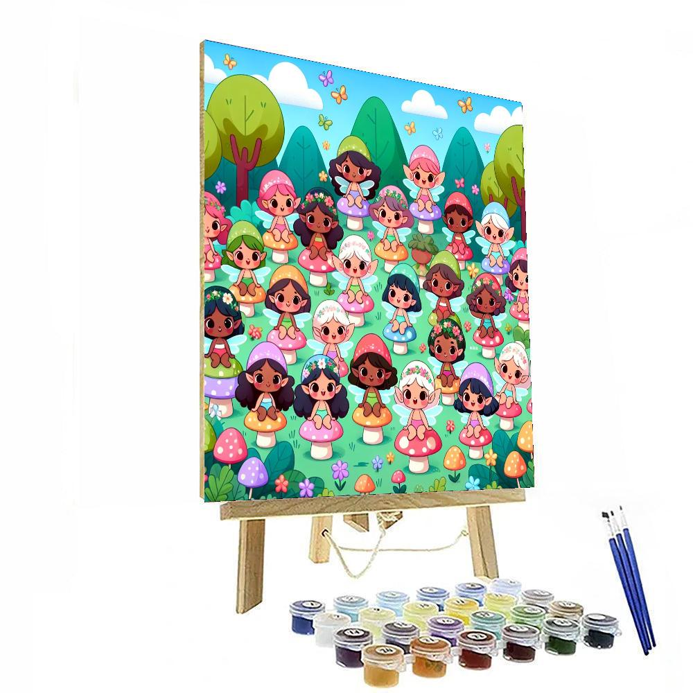 Forest Fairy's Gathering Numbered Painting Kits
