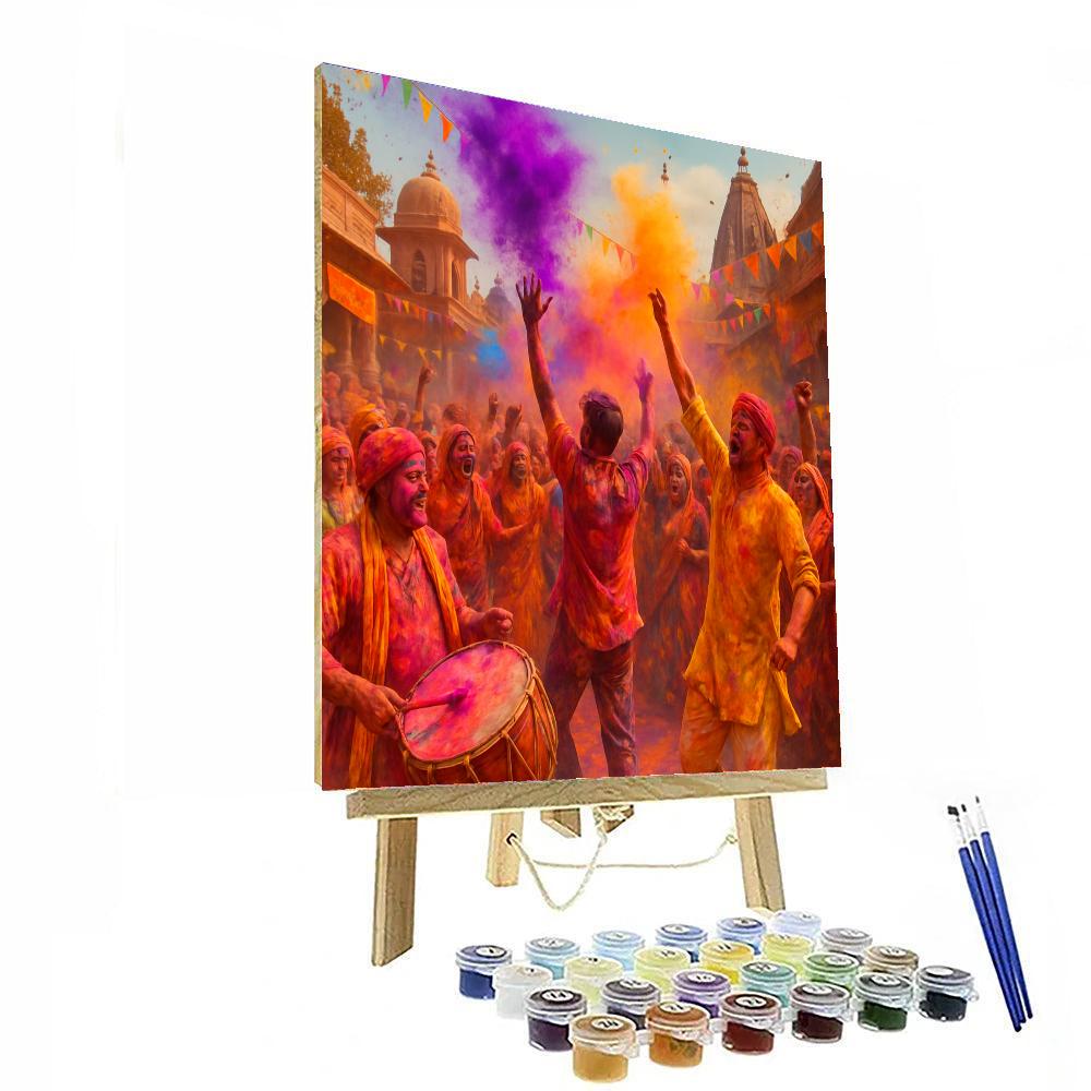 Holi - Vrindavan Number Painting