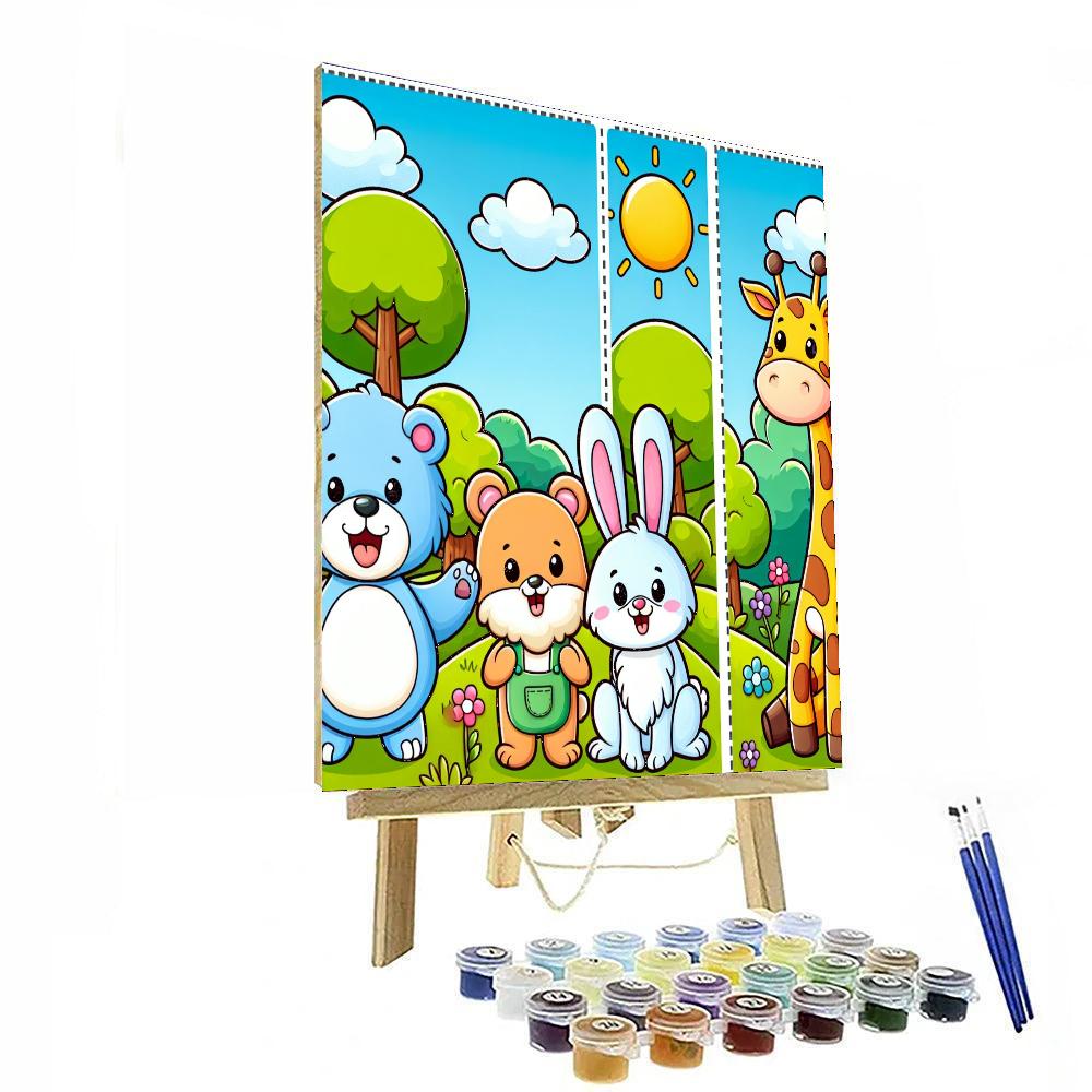 Joyful Animal Expedition Numbered Painting Kits