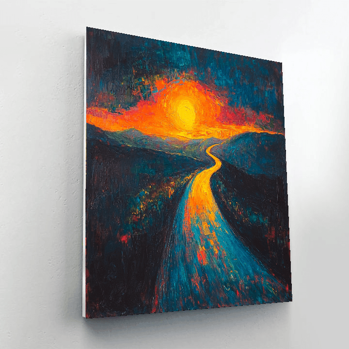 Munch Inspired Daring Dreams  DIY Paint By Numbers
