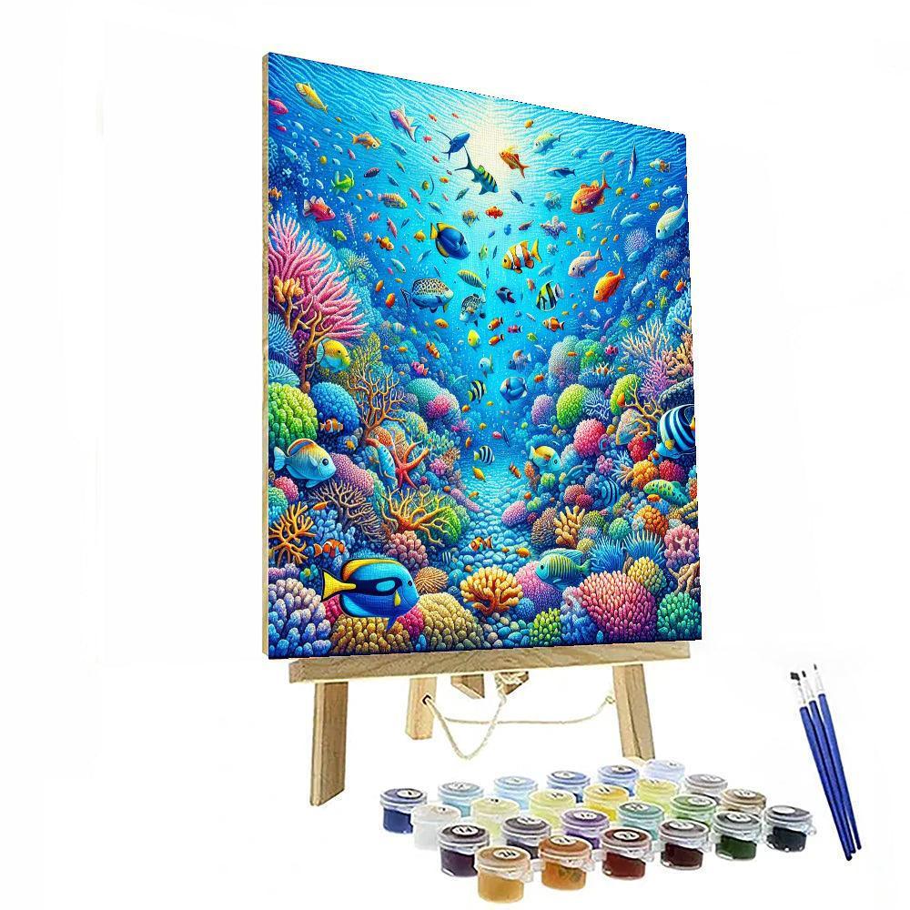 Dazzling Underwater Wonderland Painting Number Kit