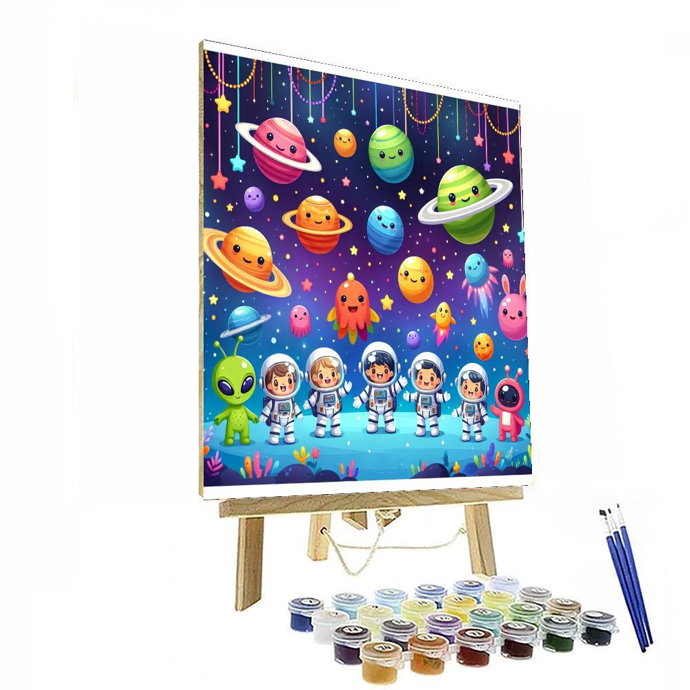 Space Explorer Kids Paint By Numbers Kits