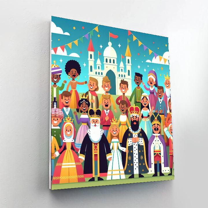 Royal Kingdom Celebrations Paint By Numbers Art
