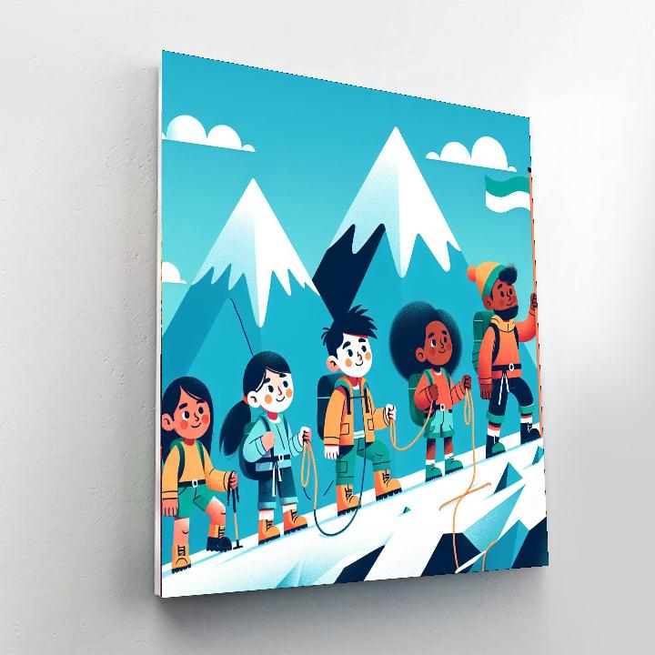 Mountain Peak Challenge DIY Paint By Numbers