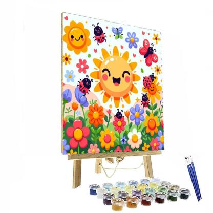 Giggle-filled Garden Numbered Painting Kits