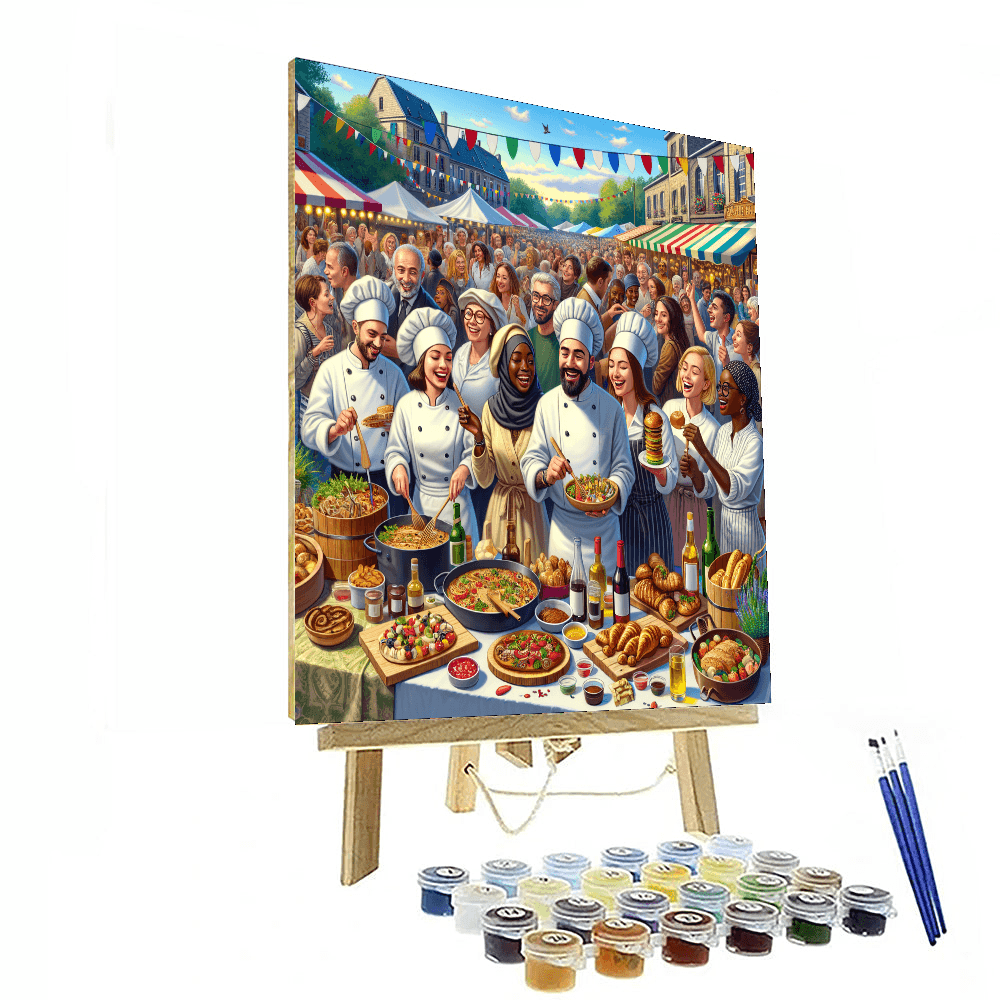 The Fête De La Gastronomie - France Number Painting
