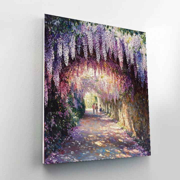 Wisteria Tunnel - Kitakyushu Paint By Numbers