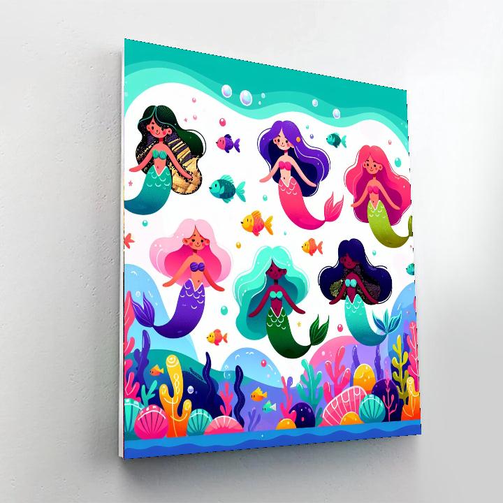 Mermaid Fantasy Painting Number Kit