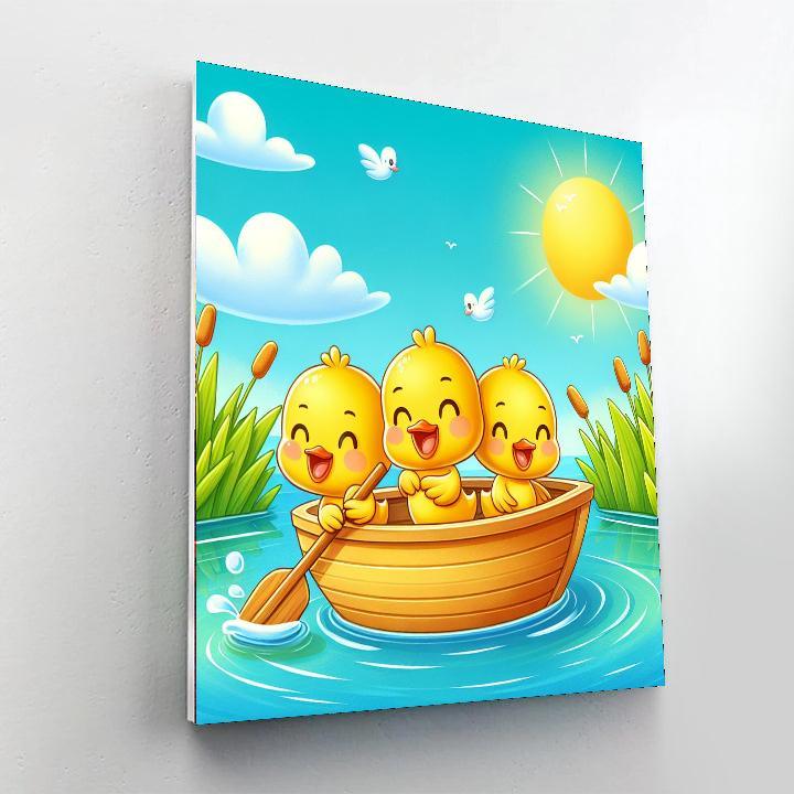 Sailing Adventure Ducklings Paint By Number