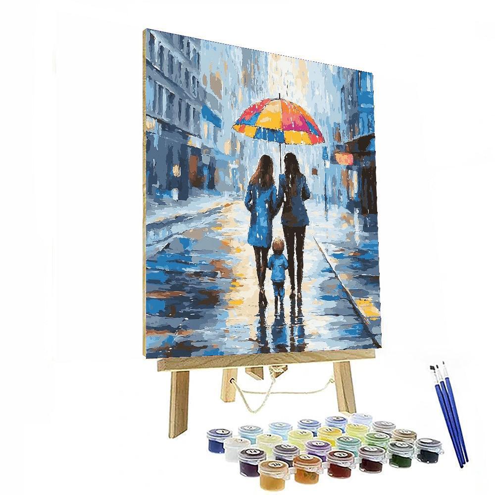 Love In The Rain Paint By Numbers Kits