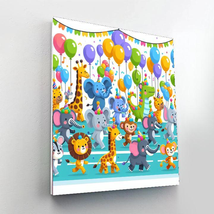 The Animal Parade Numbered Painting Kits