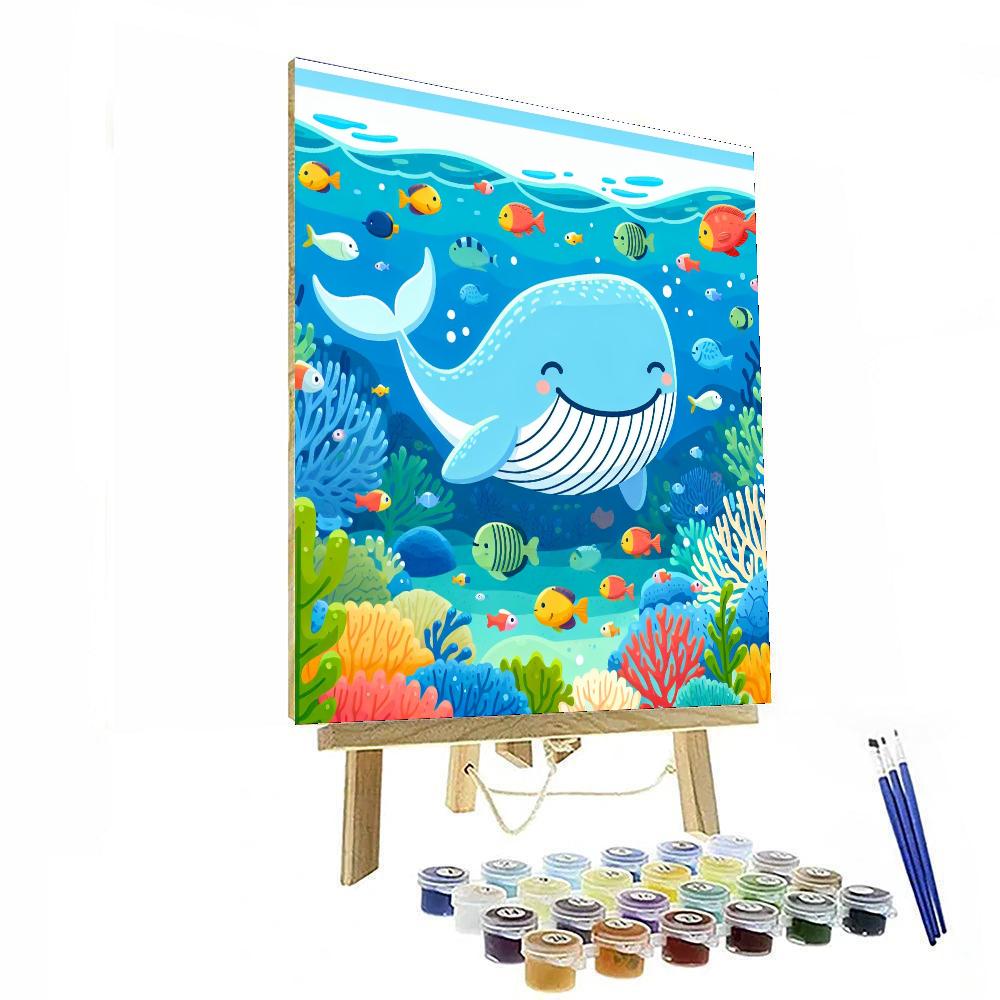 Gentle Whale Wonders Paint By Numbers Art