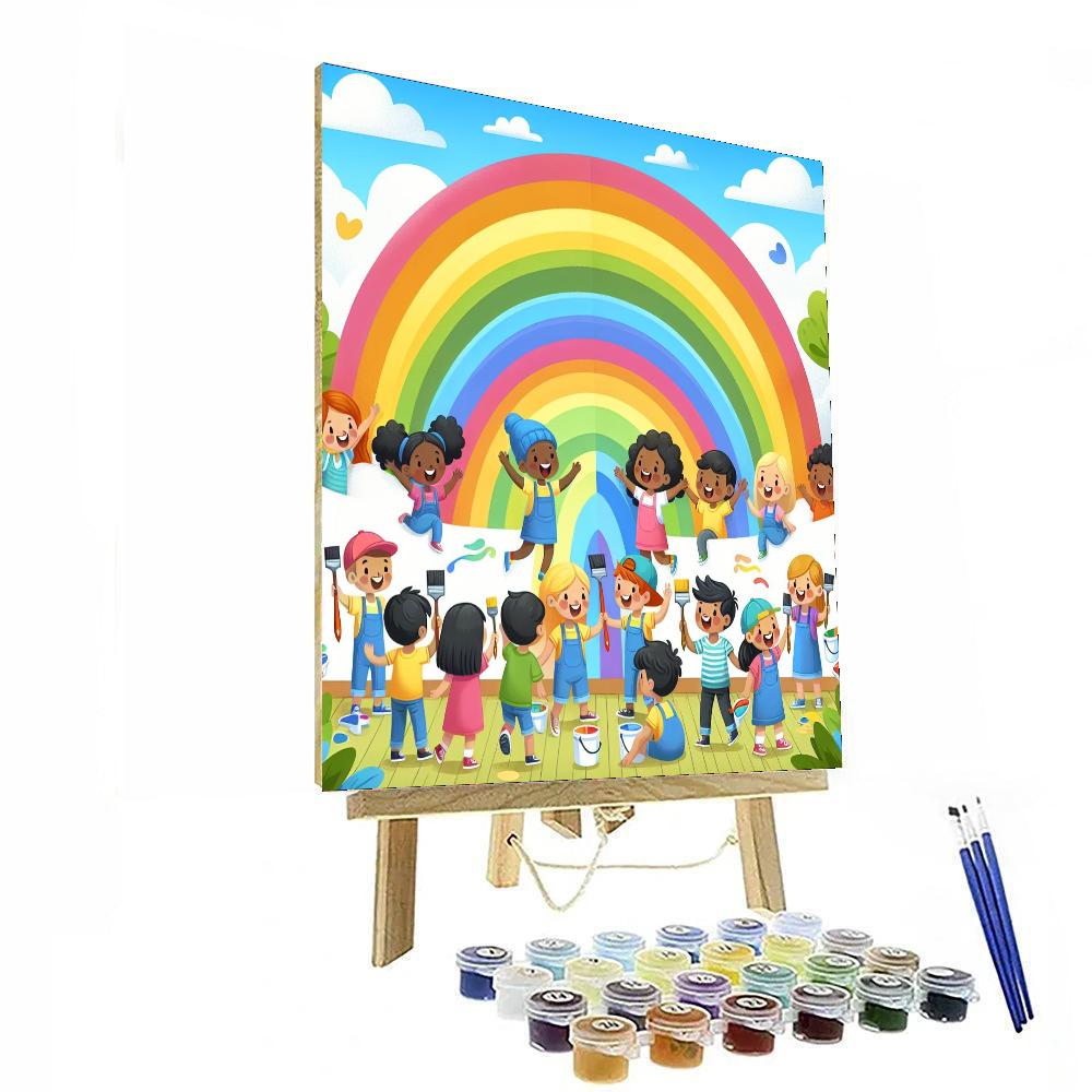 Rainbow Art Party Painting By Numbers Kit