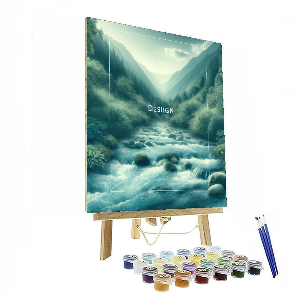 Mountain Stream Symphony Paint By Numbers Kits
