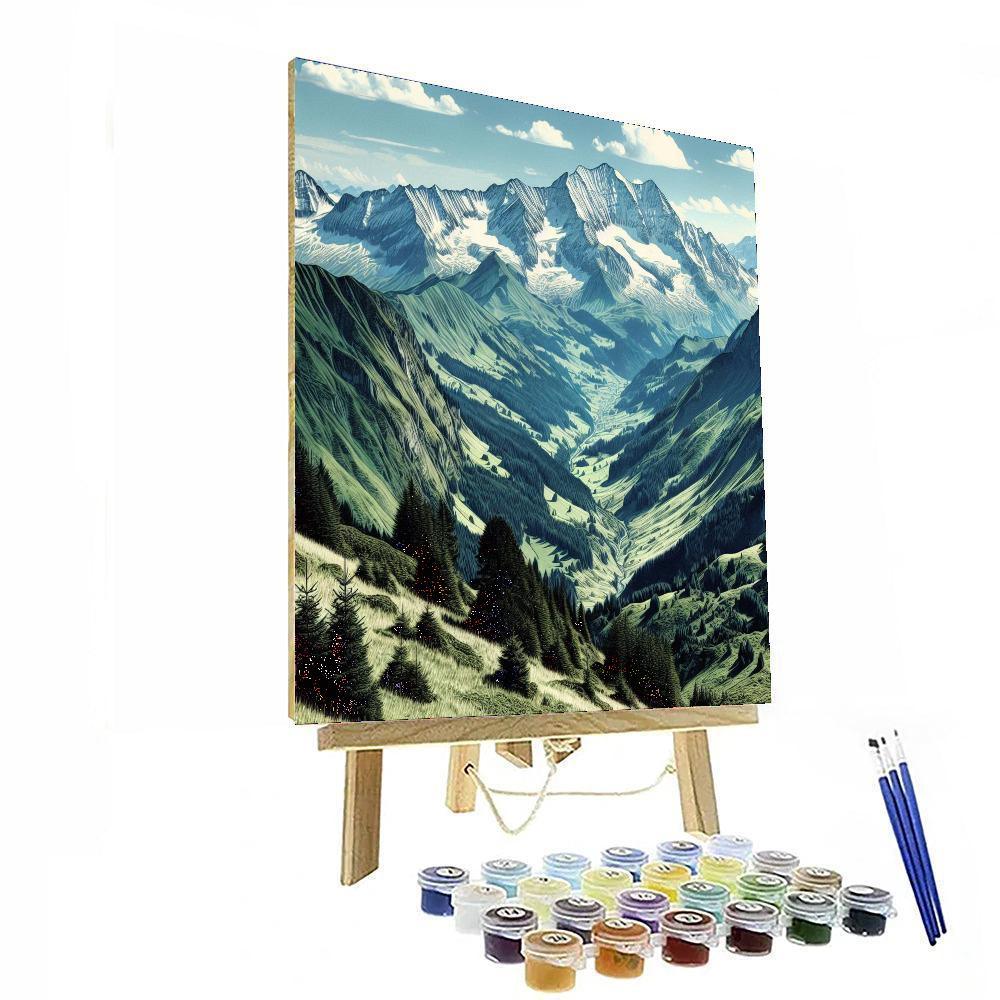 Alpine Retreat Splendor Numbered Painting Kits