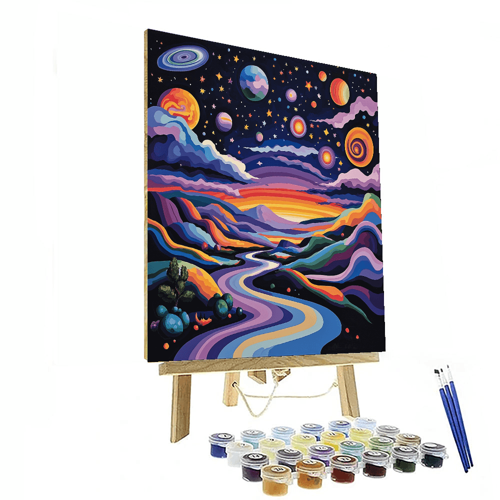Salvador Dalí Inspired Epic Journey Through Space  Paint By Color