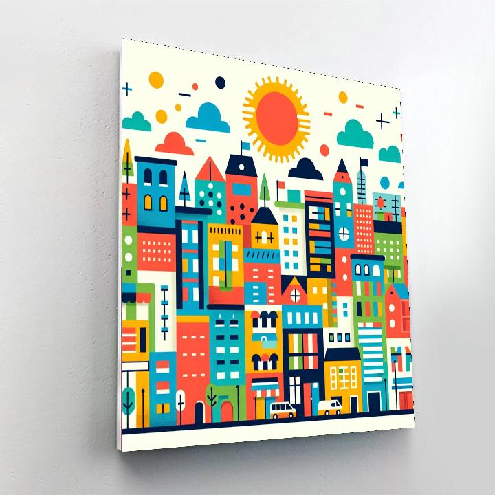 Cityscape Explorer Paint By Numbers Art