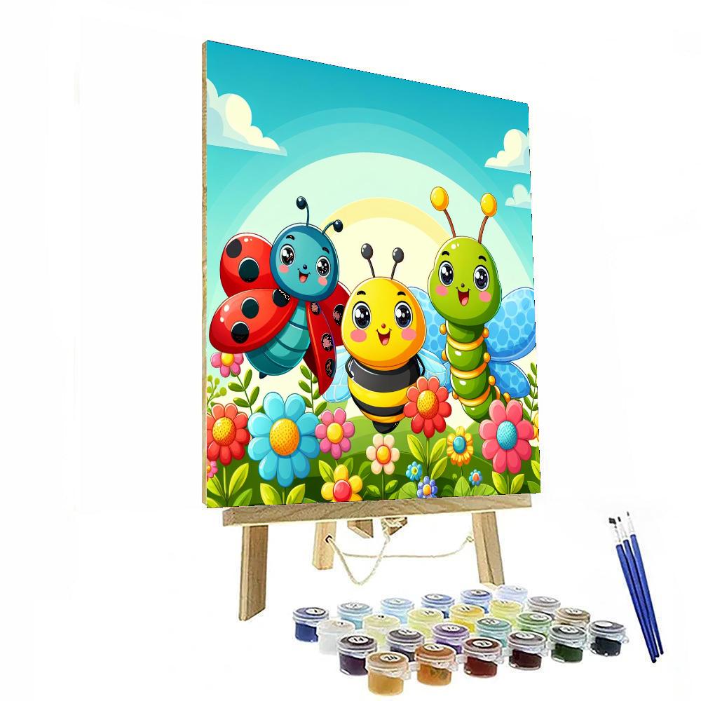 Curious Garden Bugs Painting By Numbers Kit