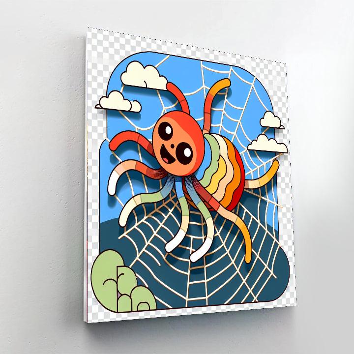 Sprightly Spider Paint By Numbers