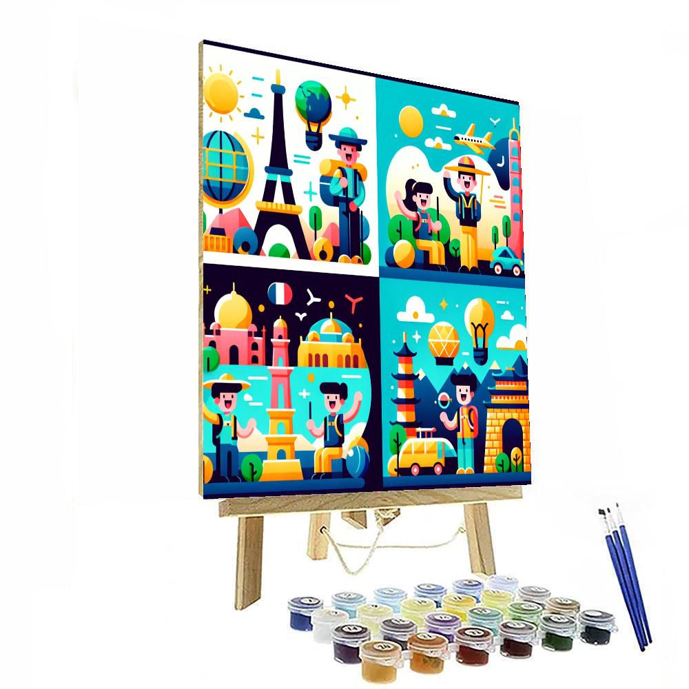 Around The World Journey DIY Paint By Numbers