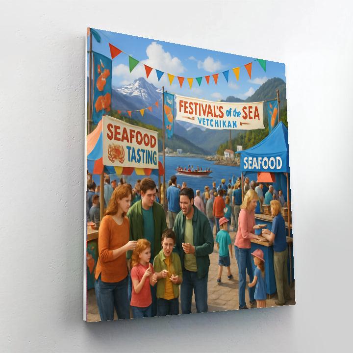 Festivals Of The Sea - Ketchikan, Alaska, Usa Paint By Numbers Art