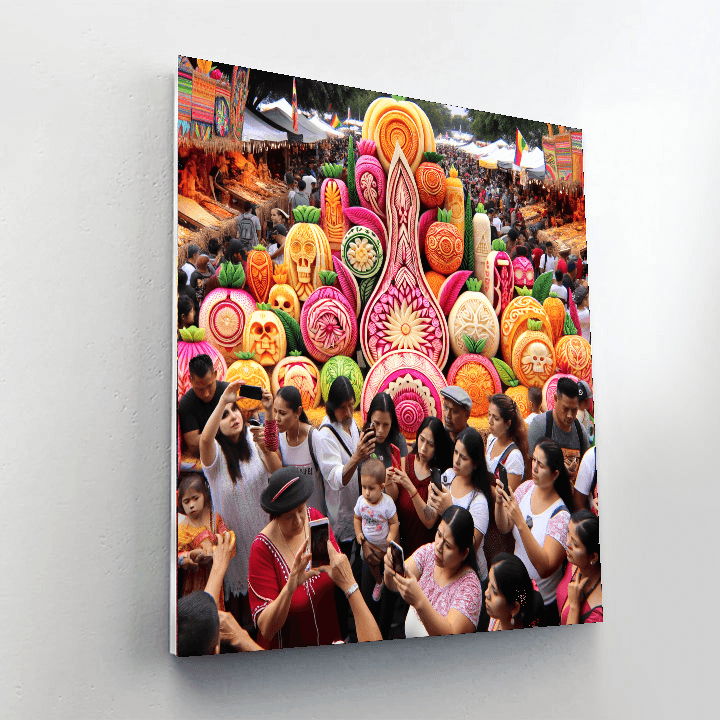 Noche De Rábanos Painting Number Kit