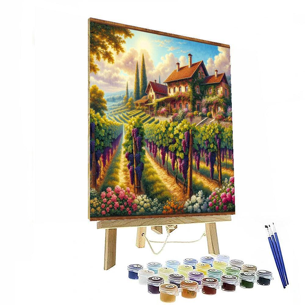 Classic Vineyard Escape Paint By Numbers Art