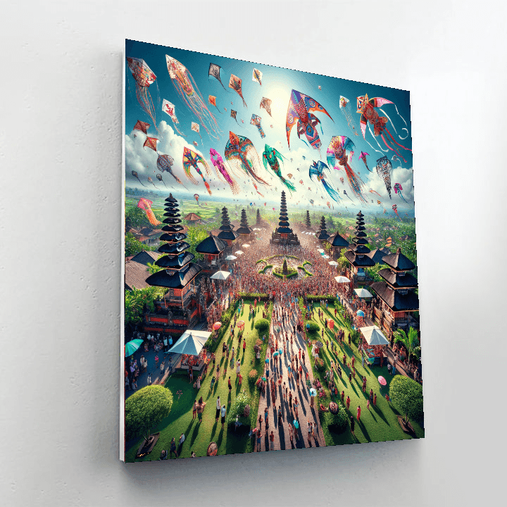 Balinese Kite Festival Paint By Numbers Kits