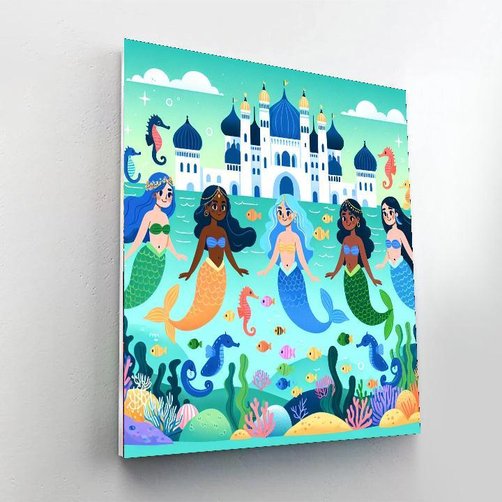 Underwater Palace Numbered Painting Kits
