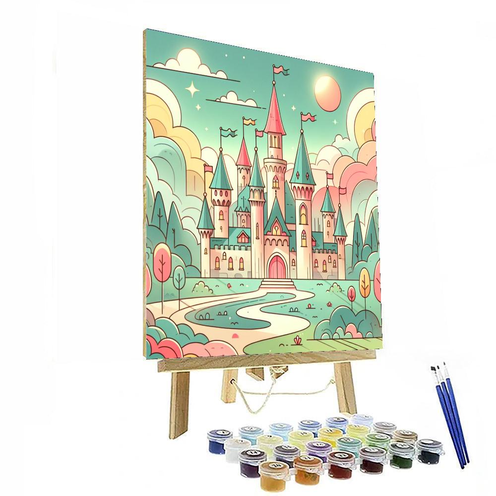 Fairytale Kingdom Castles Paint By Numbers Art
