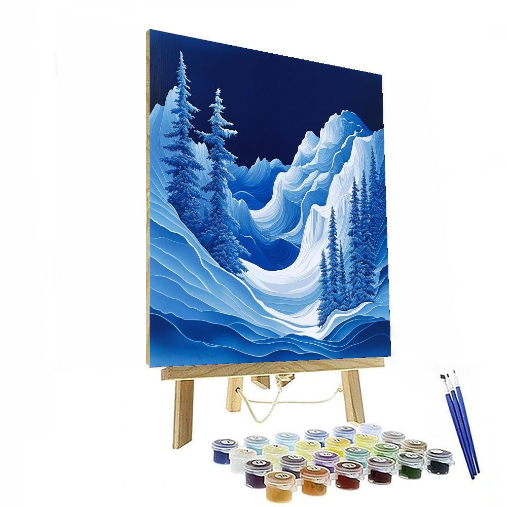 Michelangelo Inspired Mystical Glacier  Painting Number Kit