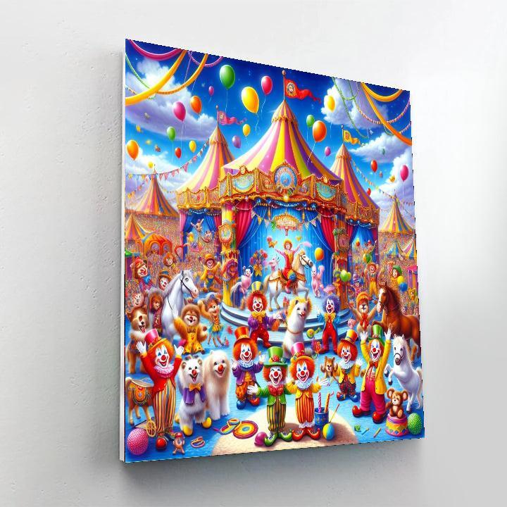 Circus Fantasy For Kids Numbered Painting Kits