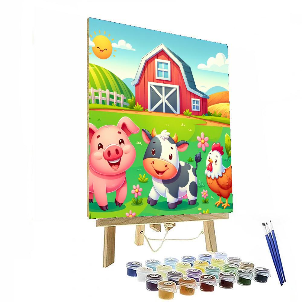 Cheery Farm Fun Paint By Numbers