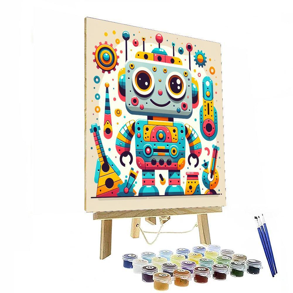 Bold Robot Paint By Number