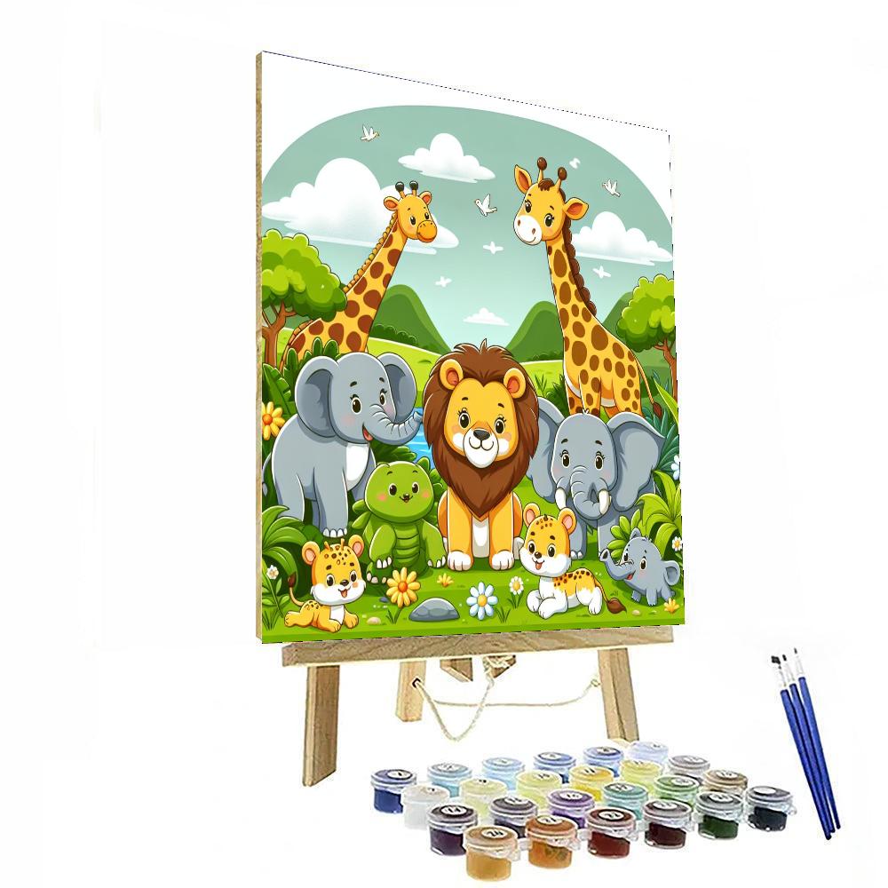 Wild Animal Wonders Number Painting