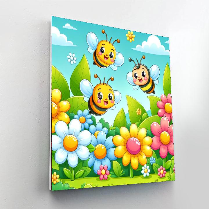 Buzzy Bee Bash Paint By Number