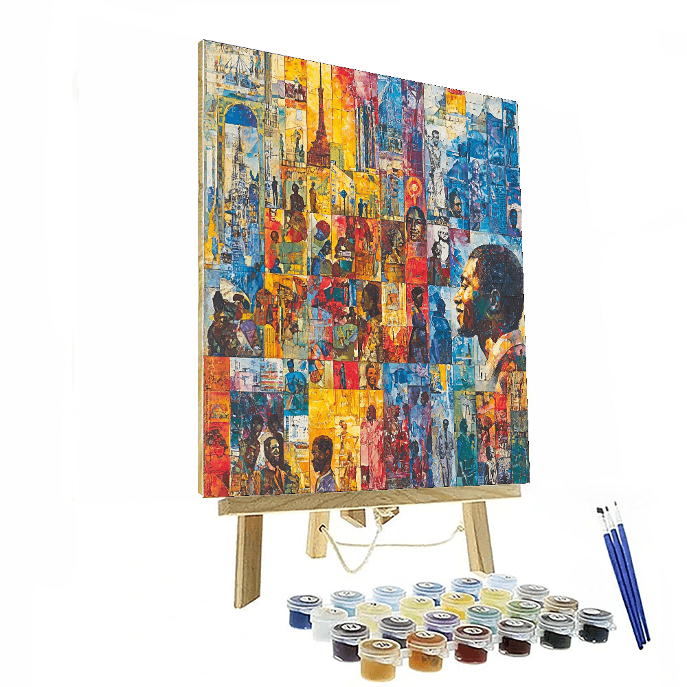 Romare Bearden Inspired Mosaic Of Cultures  Paint By Color