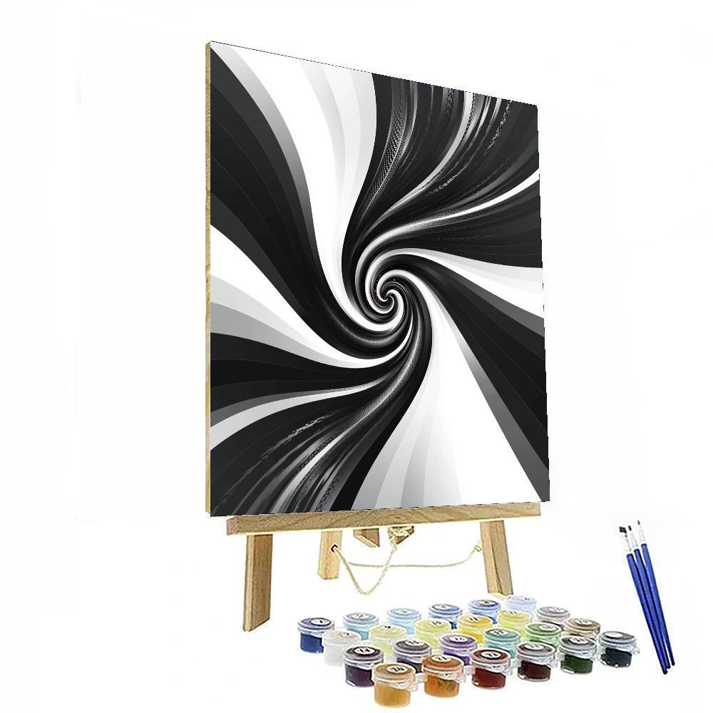 M.C. Escher Inspired Infinite Weave  Number Painting