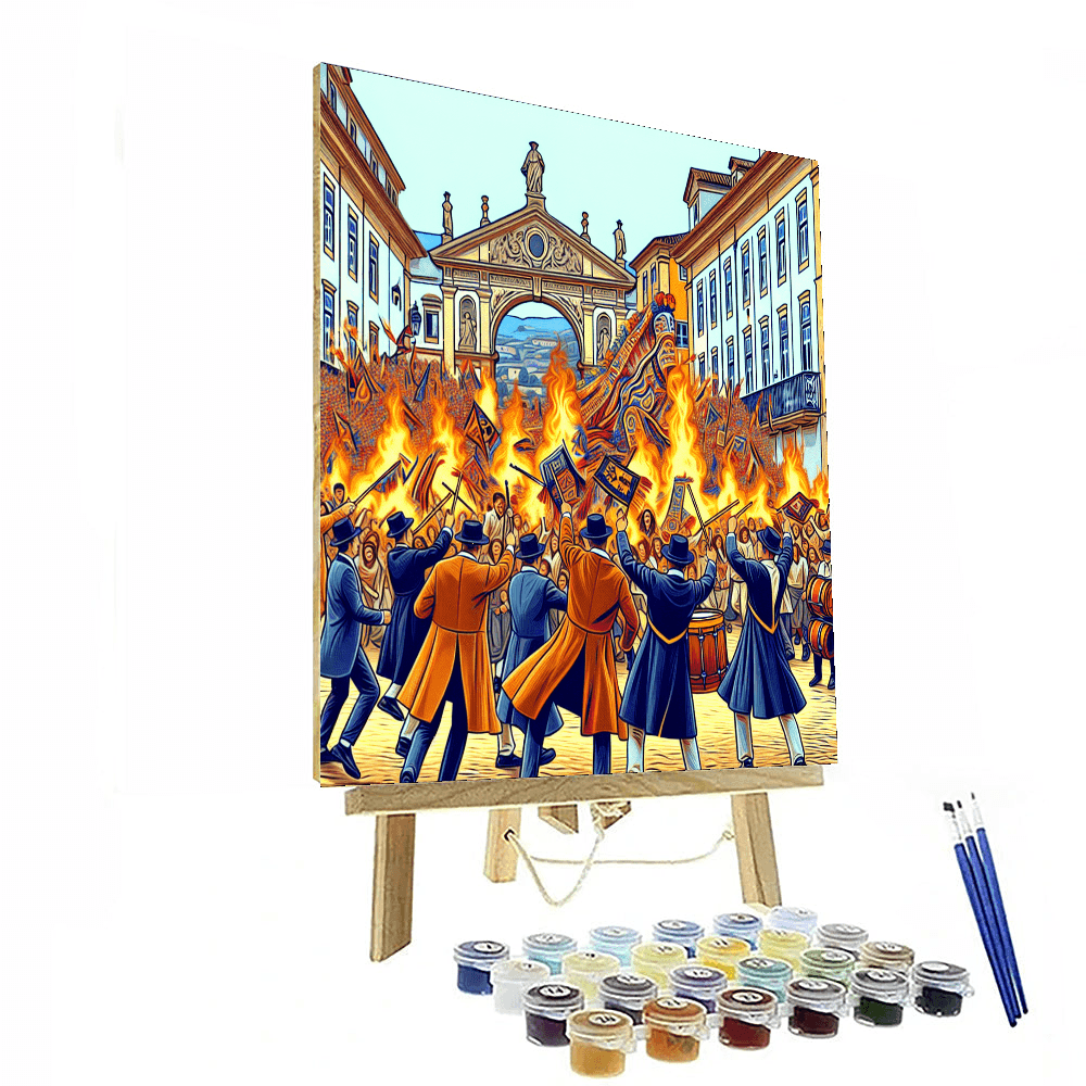 Queima Das Fitas - Portugal Paint By Numbers Art